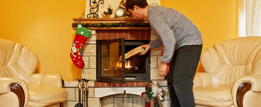 Rusted Metal Fireplace Restoration in Cambridge, Ontario