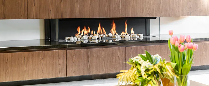 Double-height Fireplace Design Refurbishment in Cambridge, Ontario
